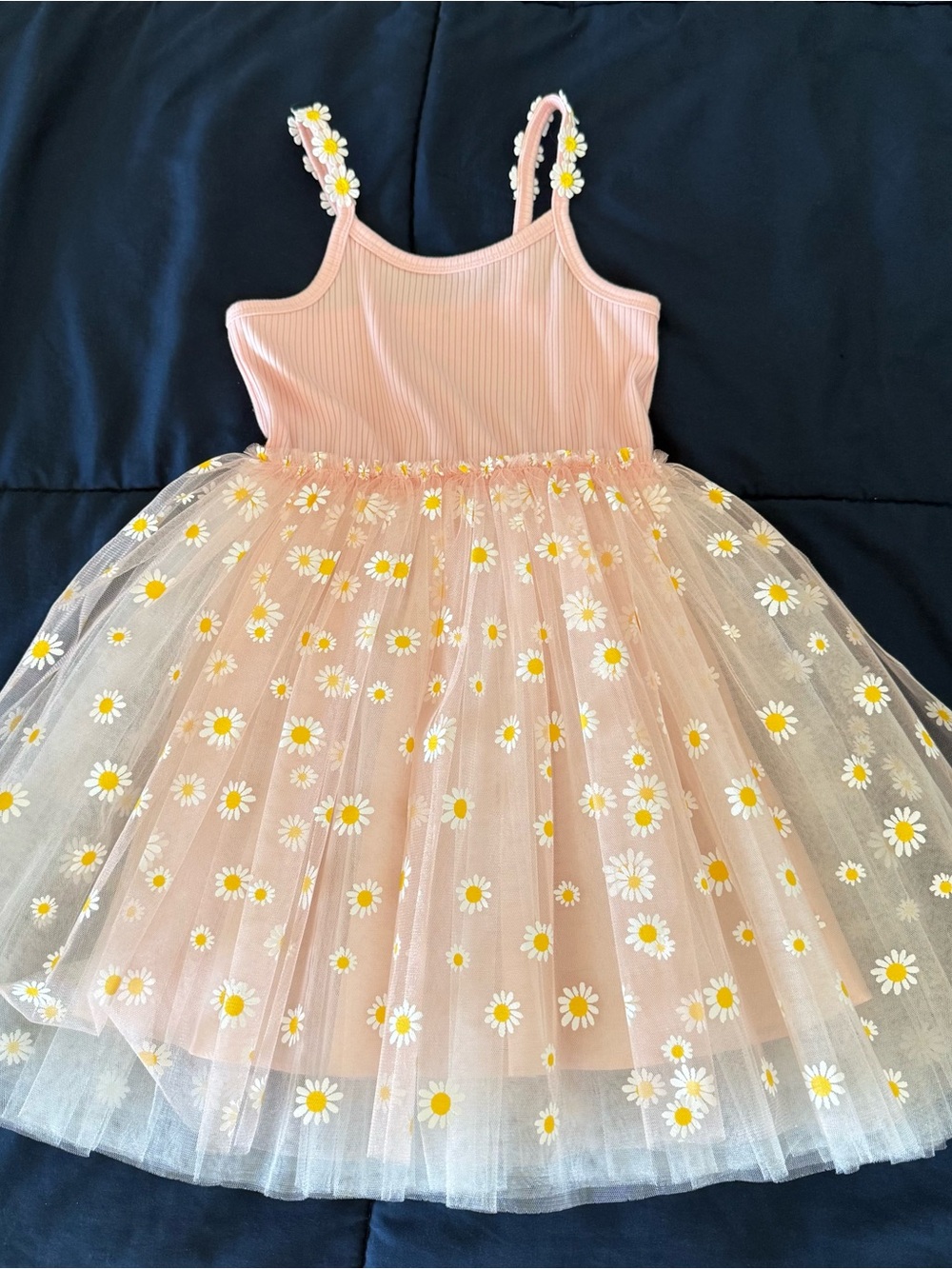 NWOT - Petite Hailey - Pink Daisy Tulle Tutu Party Dress - Size 8
